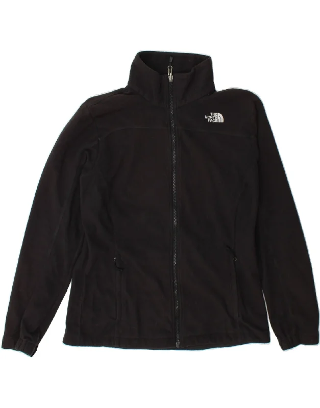 THE NORTH FACE Womens Fleece Jacket UK 16 Large Black Polyester V-Neck Jacket Boat Neck Jacket Square Neck Jacket