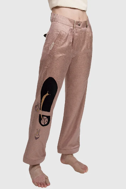 Pride Trousers - Light Cinnamon Trousers Lace Delicate