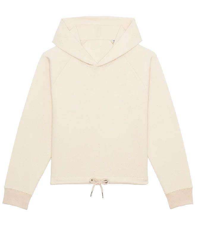 Natural Raw - Women's Stella Bower cropped hoodie (STSW132) Hoodie with Snap Buttons Easy Quick Natural Raw - Women's Stella Bower cropped hoodie (STSW132) Hoodie with Snap Buttons Easy Quick
