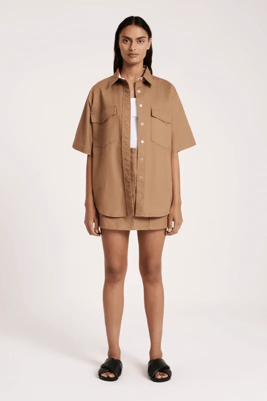 NUDE LUCY BRISA JACKET - SEPIA Bomber Jacket Anorak Windbreaker