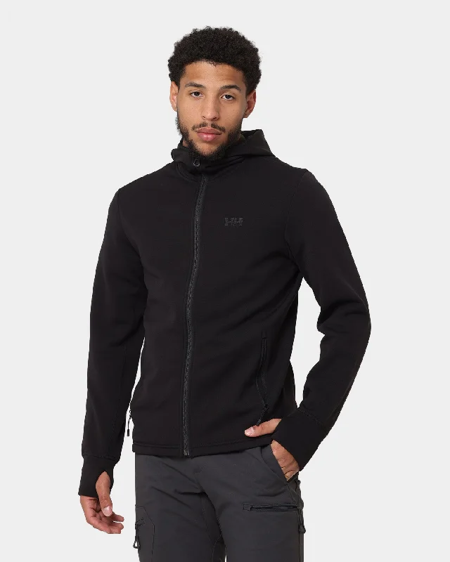Helly Hansen Odin Power Stretch Pro Hoodie Black Hoodie with Longline Fit Extended Stylish Helly Hansen Odin Power Stretch Pro Hoodie Black Hoodie with Longline Fit Extended Stylish