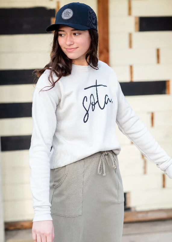 Minnesota Vintage Crewneck Sweatshirt - FINAL SALE Hoodie with Drop Shoulder Relaxed Streetwear Minnesota Vintage Crewneck Sweatshirt - FINAL SALE Hoodie with Drop Shoulder Relaxed Streetwear