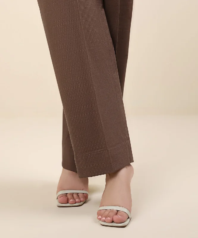 Dyed Khaddar Trousers Trousers fashionable trendy