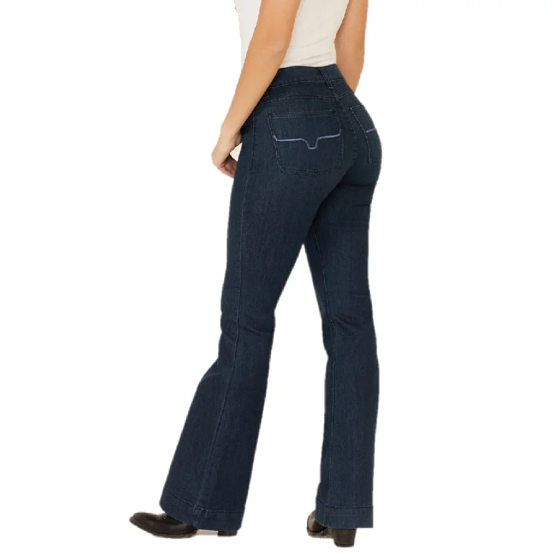 Kimes Ranch Ladies Lola Mid-Rise Trouser Dark Indigo Jeans WJ-71571 Trousers Sale Discount