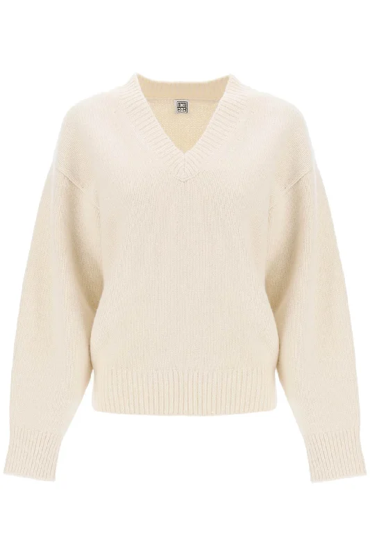 Wool And Cashmere Sweater  - White Thin Thick Dense