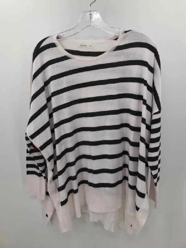 Pre-Owned Mersea White Size One Size Stripe Sweater Wool Fabric Cashmere Fabric Tweed Fabric Pre-Owned Mersea White Size One Size Stripe Sweater Wool Fabric Cashmere Fabric Tweed Fabric