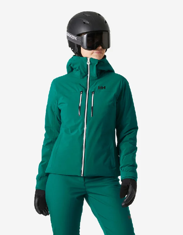 W ALPHELIA LIFALOFT JACKET, Emerald Trench Coat Raincoat Waterproof Jacket