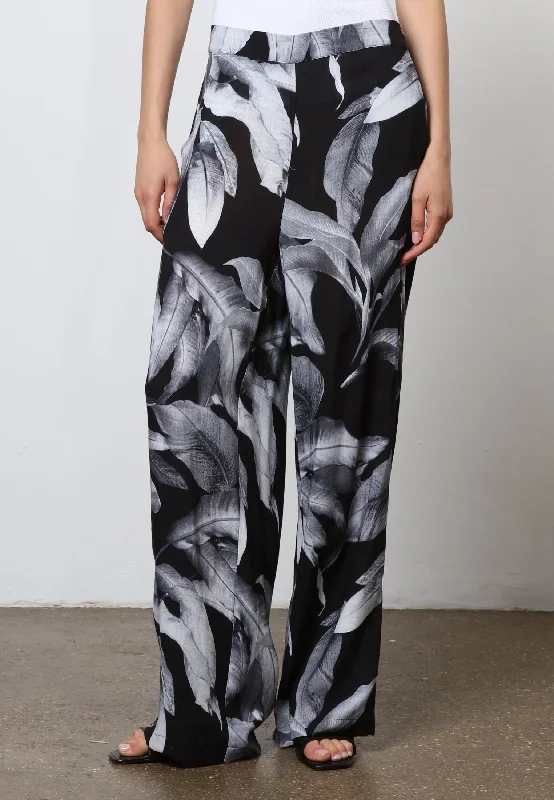 TIME TROUSERS BOTANIC BLACK Trousers New Arrival