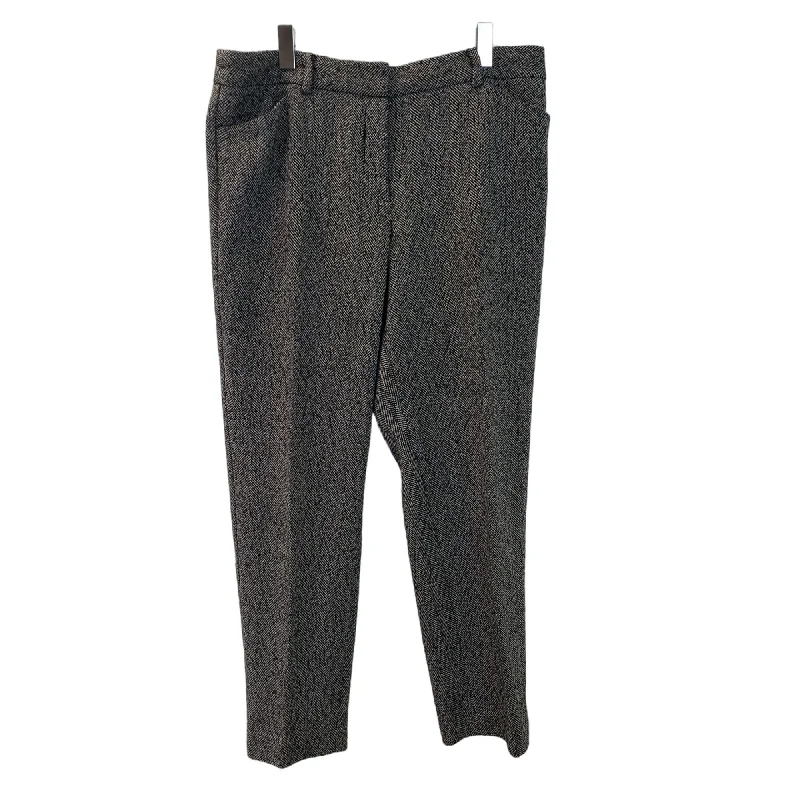 Talbots Hampshire Wool Blend Herringbone Pattern Trousers Size 12 Trousers cozy soft