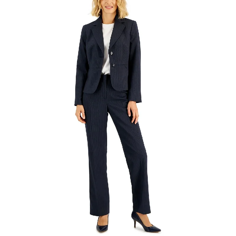 Le Suit Womens Plus Pinstripe Office Trouser Pants Trousers Cargo Utility