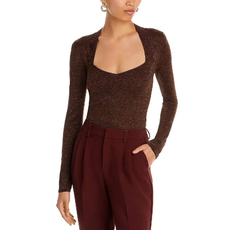 Womens Top V-Neck Pullover Sweater Thin Wool Pullover