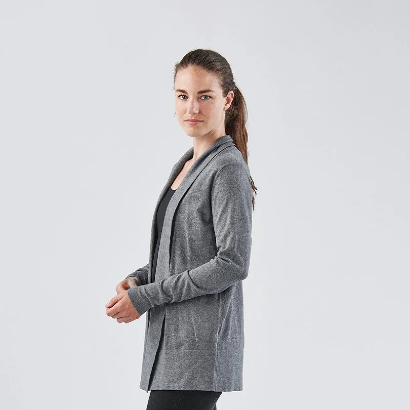 Women's Soho Cardigan - KNC-2W Ribbed Striped Patterned
