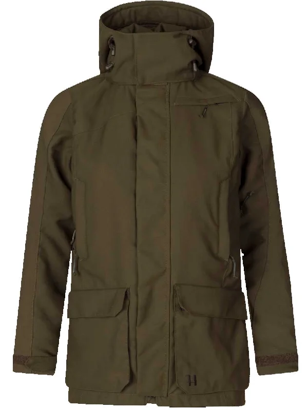 HARKILA Pro Hunter GTX Waterproof Jacket - Womens - Willow Green Notch Collar Peter Pan Collar Cowl Neck