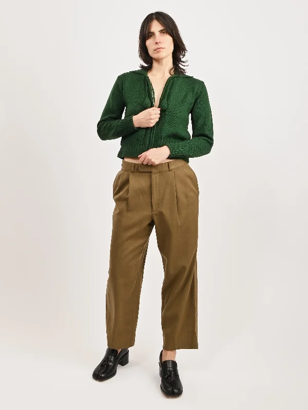 Cropped Ochre Trousers Trousers Exclusive Limited