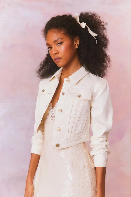 Paltro Cropped Corset Denim Jacket Lace Jacket Ribbed Jacket Sequined Jacket
