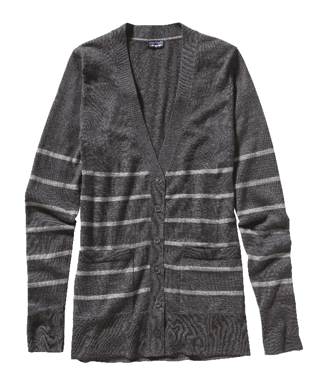 W's Lightweight Merino Cardigan Mesh Cardigan Canvas Denim
