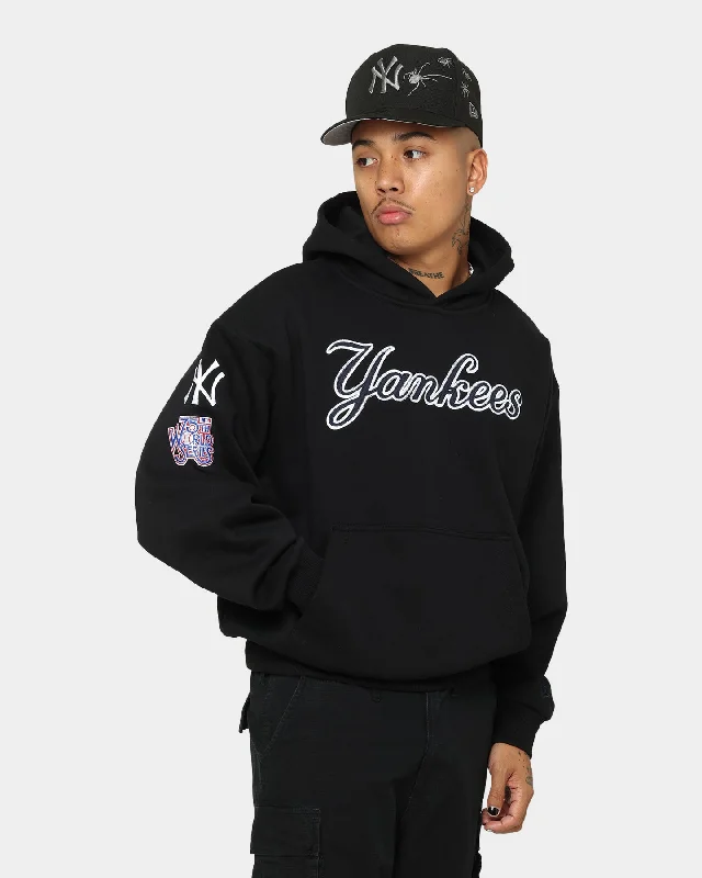 New Era New York Yankees Lockstitch Script Hoodie Black Hoodie with Magnetic Closure Innovative Modern New Era New York Yankees Lockstitch Script Hoodie Black Hoodie with Magnetic Closure Innovative Modern
