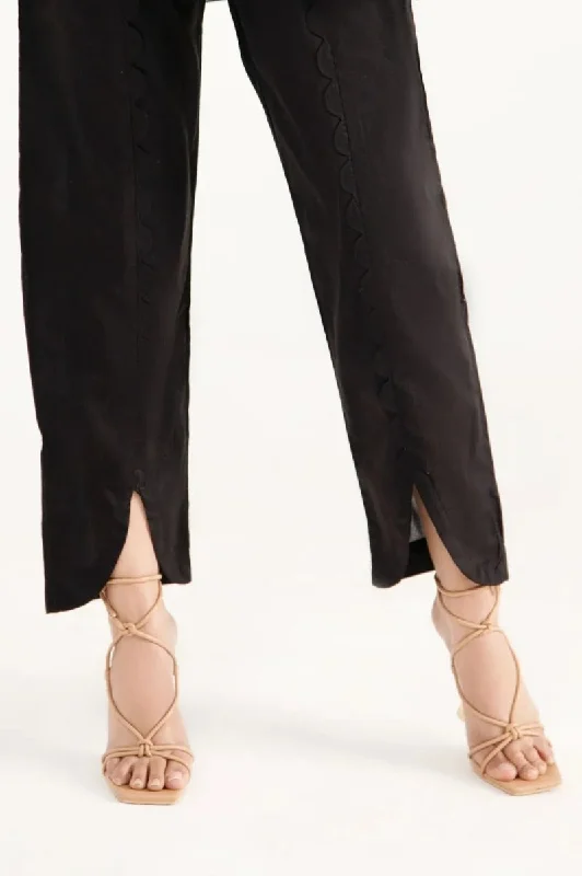 Gul Ahmed Stitched Cambric Dyed Trouser - WGK-TRS-DY-141 Trousers Handmade Artisanal
