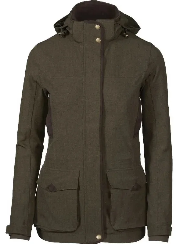 SEELAND Woodcock Advanced Jacket - Ladies - Shaded Olive Striped Jacket Polka Dot Jacket Floral Jacket