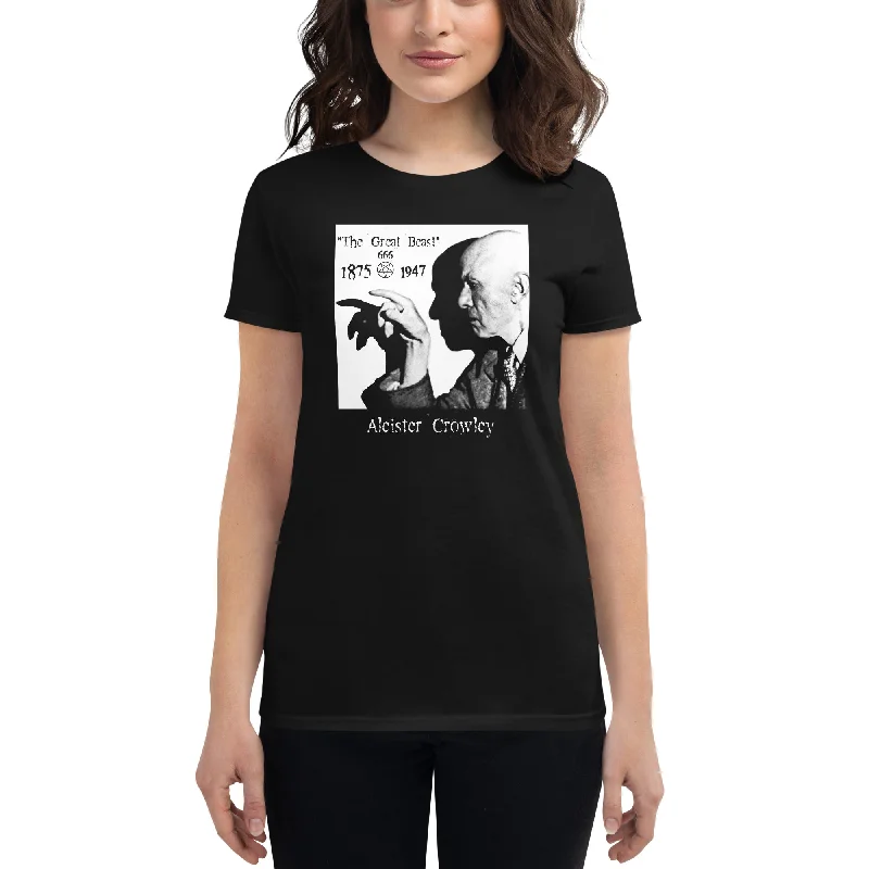 Aleister Crowley Occult Thelema Sex Magic Women's Short Sleeve Babydoll T-shirt Collared Crew Neck Turtle Neck Aleister Crowley Occult Thelema Sex Magic Women's Short Sleeve Babydoll T-shirt Collared Crew Neck Turtle Neck