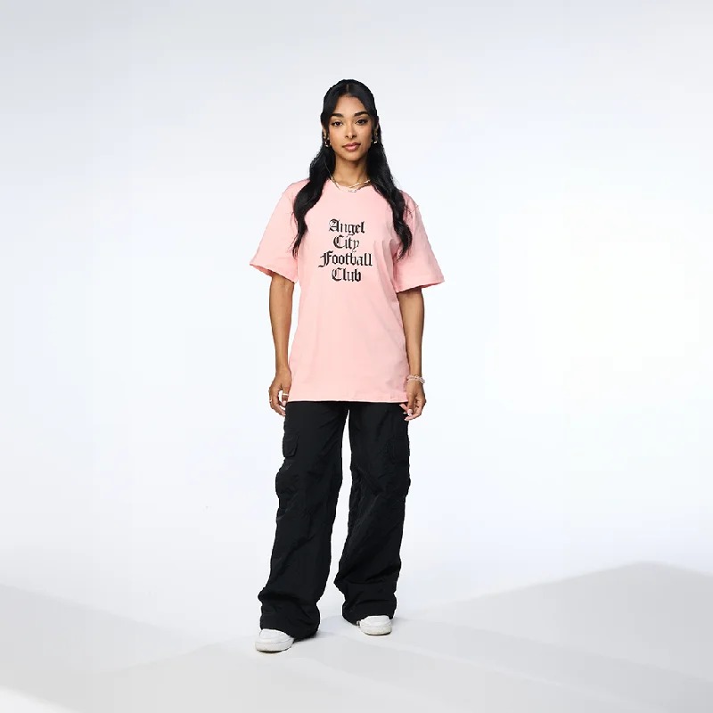 Angel City FC Unisex Sol Rosa Old English T-Shirt Nylon Fabric Polyester Fabric Spandex Fabric Angel City FC Unisex Sol Rosa Old English T-Shirt Nylon Fabric Polyester Fabric Spandex Fabric