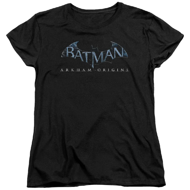 Batman - Arkham Logo - Women's T-Shirt Solid Print Embellished