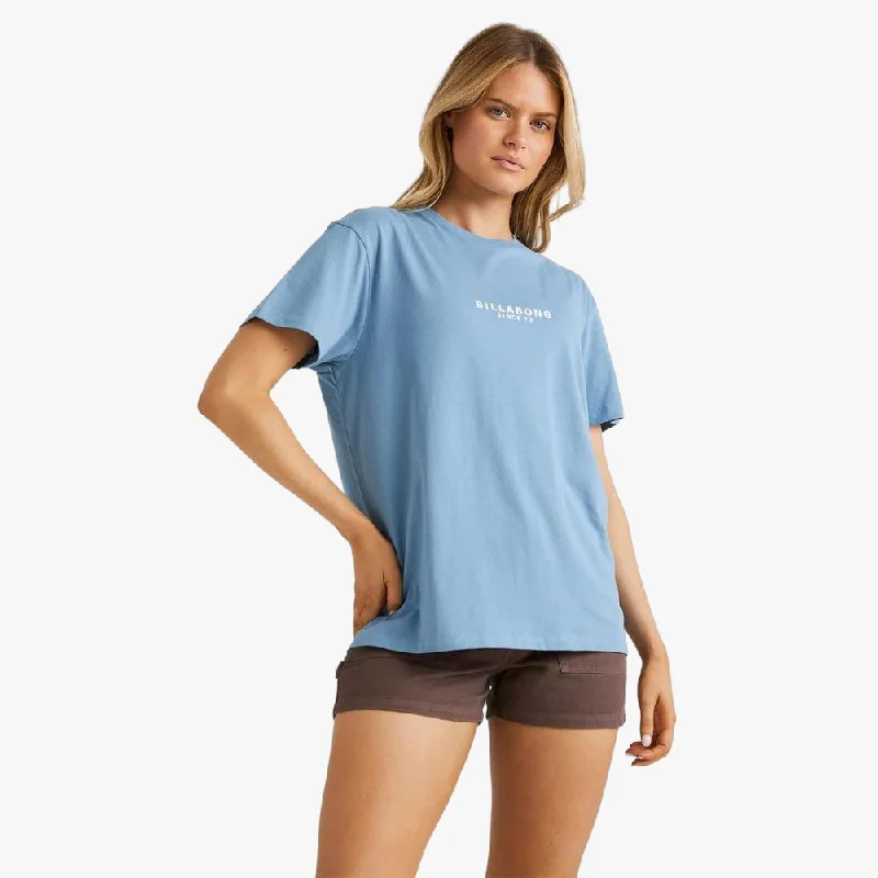 Billabong Womens Emerald Island Short Sleeve Tee Blue Shadow Chenille Blend Fleece Blend Nylon Blend Billabong Womens Emerald Island Short Sleeve Tee Blue Shadow Chenille Blend Fleece Blend Nylon Blend