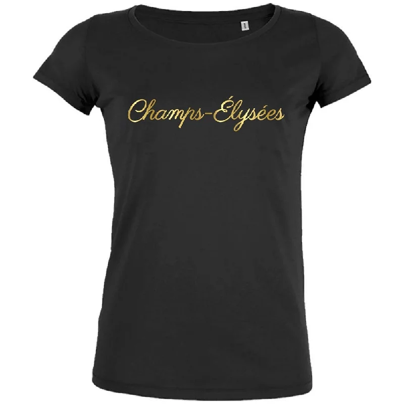 Champs-Élysées Women's Organic Tee Oversized T-Shirt Spandex breathable