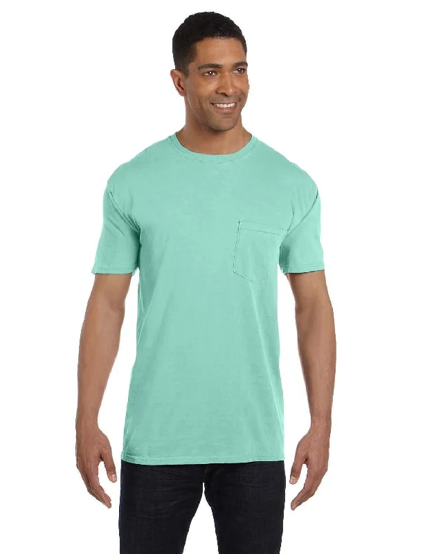 Comfort Colors Garment-Dyed Pocket T-Shirt | Island Reef Silk Blend Satin Velvet