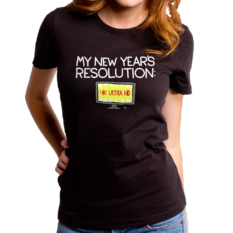 New Years Resolution Women's T-Shirt Satin Blend Silk Blend Wool Blend