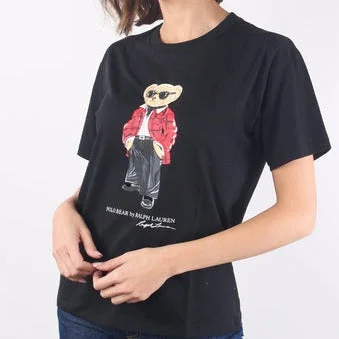 Holiday Bear Short Sleeve  Regular Fit T-shirt Casual Formal Business
