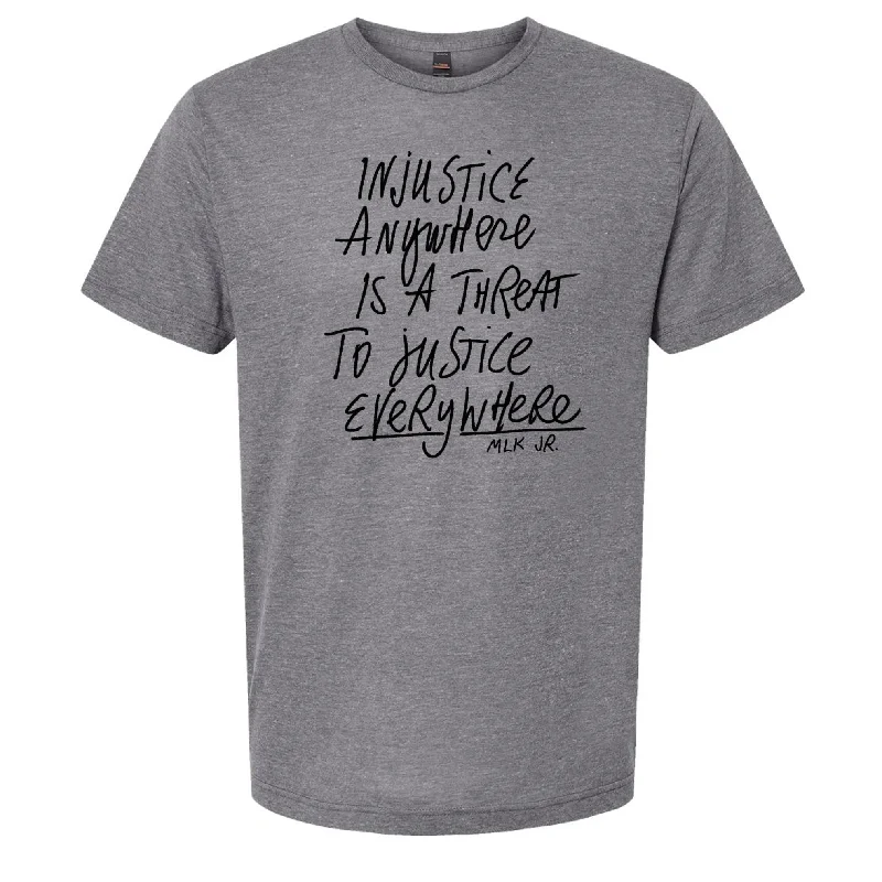 Justice Everywhere : Unisex Tee Free Shipping Seamless Knitted Crochet