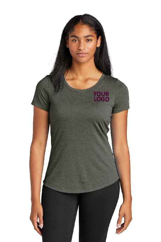 New Era Ladies Performance Scoop Neck Printed Tee's, Graphite Machine Wash Dry Clean Hand Wash New Era Ladies Performance Scoop Neck Printed Tee's, Graphite Machine Wash Dry Clean Hand Wash