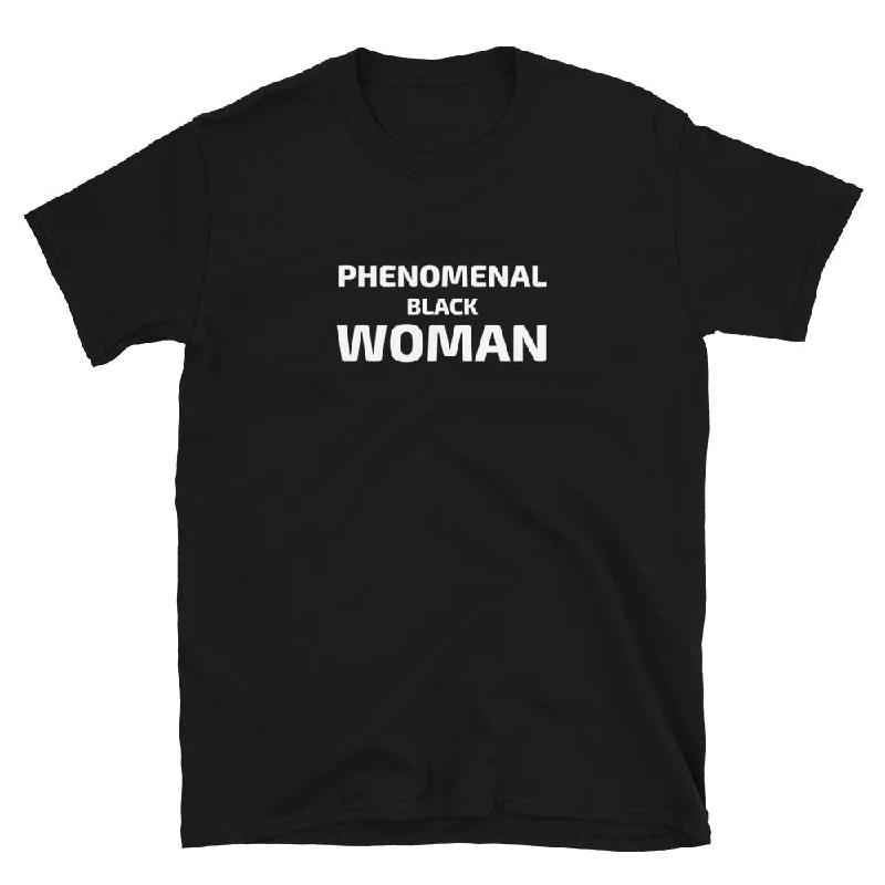 Phenomenal Black Woman T-Shirt Zippered Front Buttoned Front Snap Front