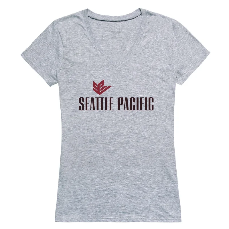 Seattle Pacific University Falcons Womens Seal T-Shirt Elasticated Padded Insulated