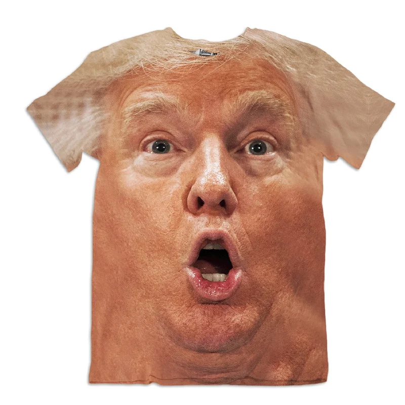 Shocked Donald Unisex Tee Print Jacquard Patchwork
