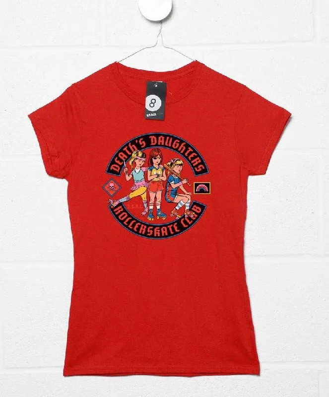 Steven Rhodes Death's Daughters Rollerskate Club Womens Style T-Shirt Cozy Warm Stylish