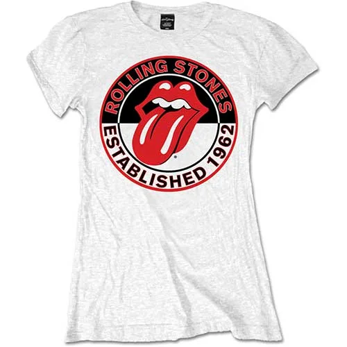 The Rolling Stones Est. 1962 Ladies T-Shirt Seamless Knitted Crochet