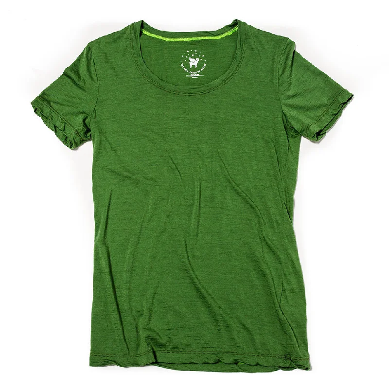 Women's Castaway Tee--Moss Sequined Glittery Shiny