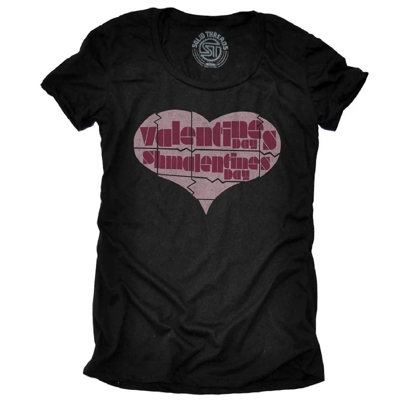 Women's Valentine's Day, Shmalentine's Day T-shirt Chenille Brocade Lace