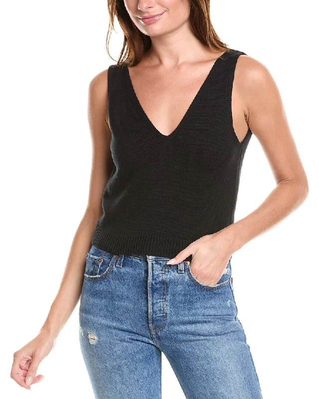 27 Miles Malibu Cropped Low Back Tank lounge tank top