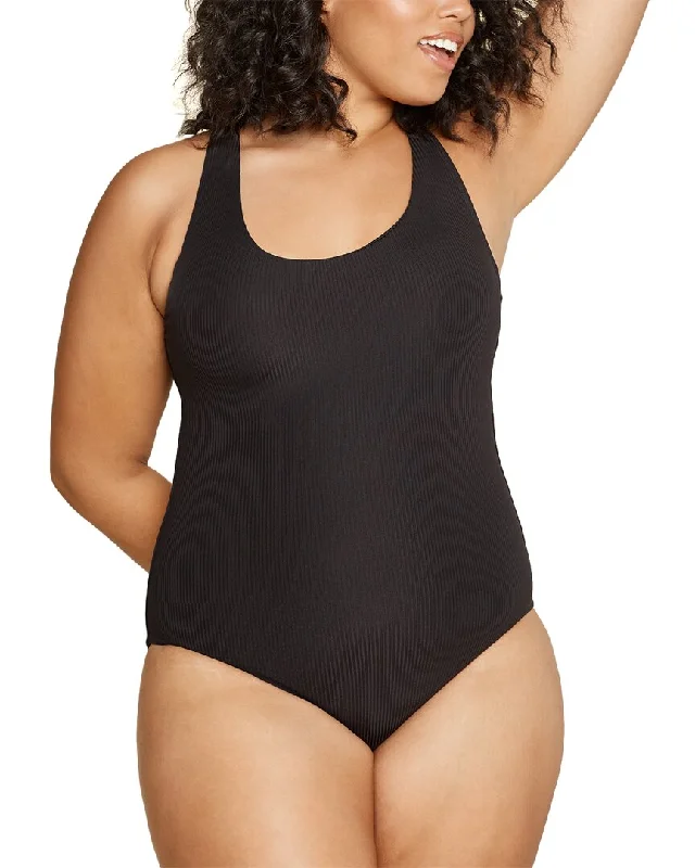 Andie The Catalina Ribbed One-Piece Tankini cute tank top